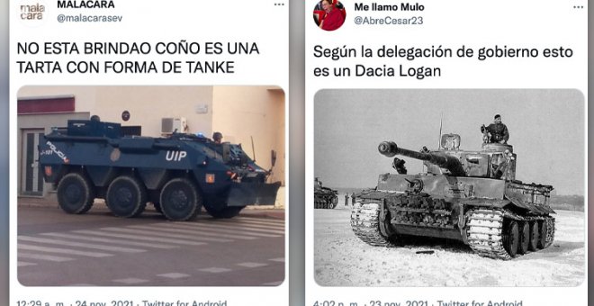 "Según la Delegación del Gobierno esto es un Dacia Logan": críticas al blindado de la Policía en la huelga del metal en Cádiz