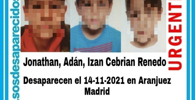 La Policía encuentra a los tres hermanos desaparecidos en Madrid y detiene a la madre y su pareja