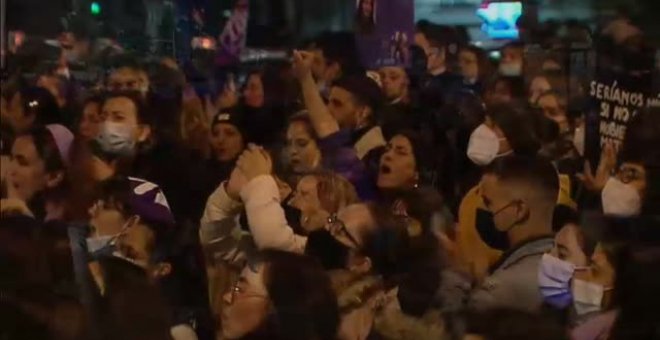 Miles de personas se concentran en Madrid contra la violencia de género