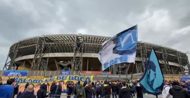 Familiares y amigos de Maradona acuden a una misa en su recuerdo en el primer aniversario de su muerte