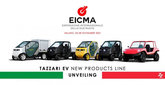 Tazzari presenta 3 nuevos coches eléctricos: un utilitario urbano, una furgoneta y un buggy