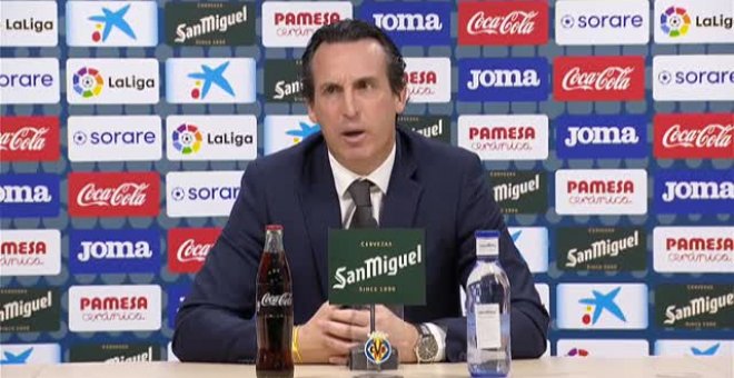 Emery sobre la mano de Piqué en el área: "Hoy merecemos una explicación de alguien, el Villarreal merece una explicación"