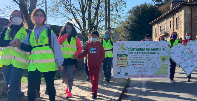 La Marcha Cantabria Solidaria por el 0,77% recorrerá Valdáliga, Udías y Cabezón