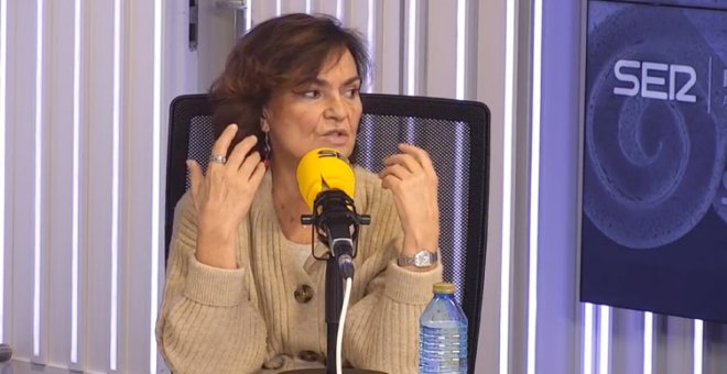 "Carmen Calvo, 'polichía' de la risa": críticas a la exvicepresidenta por sus palabras sobre el juicio a David Suárez