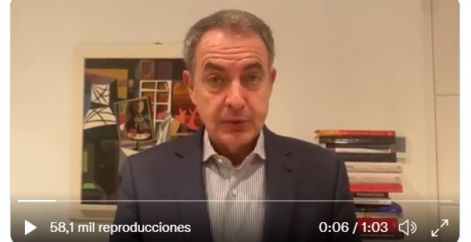 Vídeo de Zapatero expresando su apoyo al candidato chileno Gabriel Boric