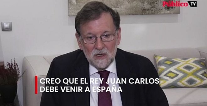 Rajoy cree que con  la ausencia del rey Juan Carlos damos mala imagen como país