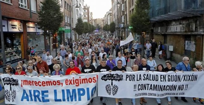 Xixón acogerá el lunes una marcha contra la contaminación y por una industria limpia