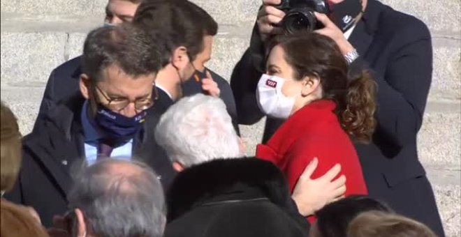 Casado y Ayuso escenifican una relación cordial en la celebración del Día de la Constitución