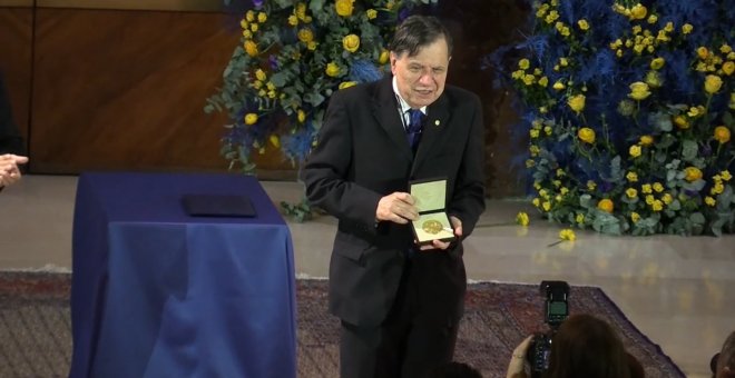 El italiano Parisi recibe en Roma el Nobel de Física