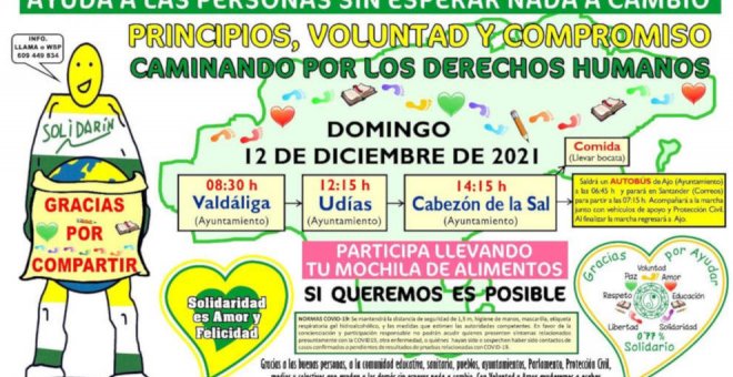 La Marcha por el 0.77% recorrerá el domingo Valdáliga, Udías y Cabezón de la Sal