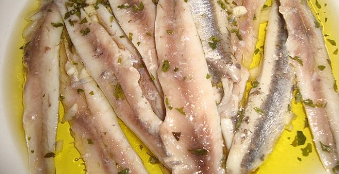 Pato confinado - Receta de boquerones en vinagre