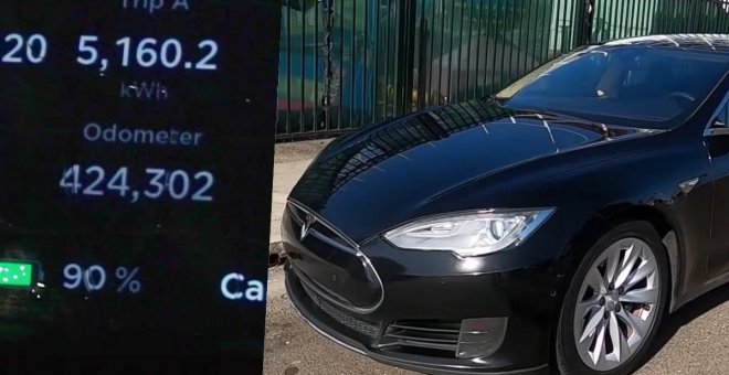 Con 682.000 kilómetros, el final de este Tesla Model S de 2015 no parece que se encuentre cerca