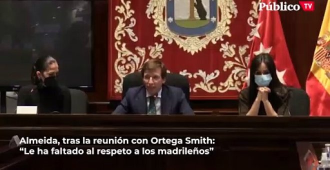 Almeida, tras su reunión con Ortega Smith para hablar de los presupuestos: "Le ha faltado al respeto a los madrileños. Para eso que no venga"