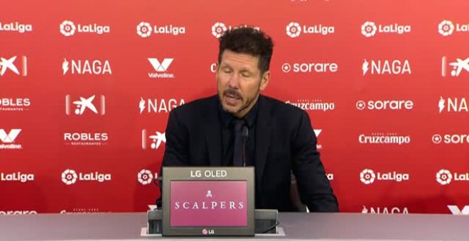 Simeone: "La responsabilidad de la derrota es mía"