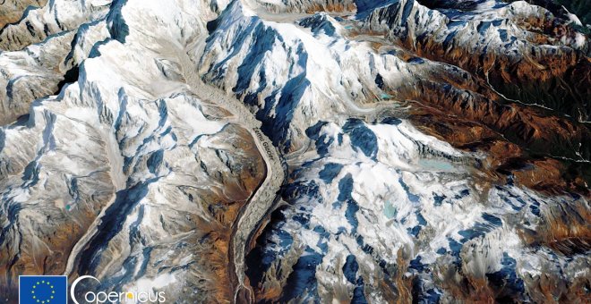 Impresionante imagen de glaciar más grande del Himalaya
