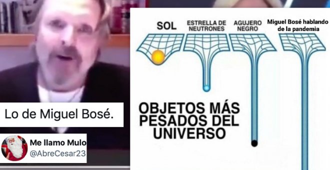 "Miguel Bosé ya es oficialmente un malo de Batman": el cantante vuelve a las teorías conspiranoicas y los tuiteros le retratan
