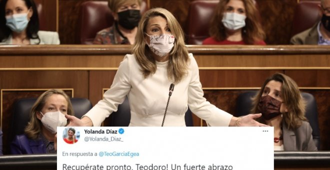 La educación, ante todo: Yolanda Díaz contesta a García Egea, contagiado por coronavirus