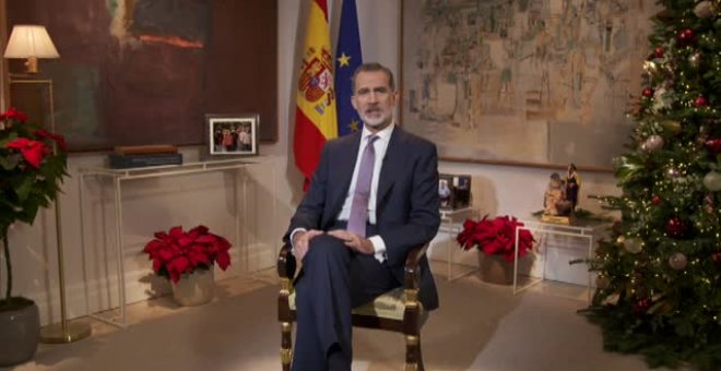 Felipe VI envía un mensaje de ánimo a los palmeros en su discurso de Navidad