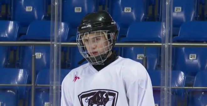 Así se preparan los jóvenes rusos para jugar al hockey sobre hielo