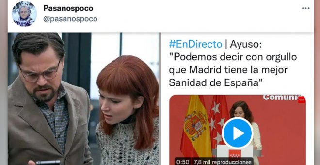 Ayuso dice que Madrid tiene "la mejor sanidad de España" y los tuiteros responden: "Pensaba que el día de las inocentadas fue ayer"