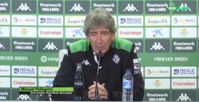 Pellegrini se lamenta por la ausencia de diez de sus futbolistas para recibir al Celta