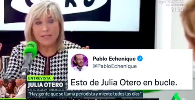 Julia Otero pide a Cristina Pardo que se desenmascare a los que mienten y la 'lía parda' en Twiter