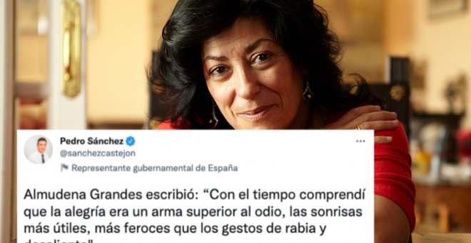 El fino contraataque de Pedro Sánchez a Almeida en Twitter por sus declaraciones sobre Almudena Grandes