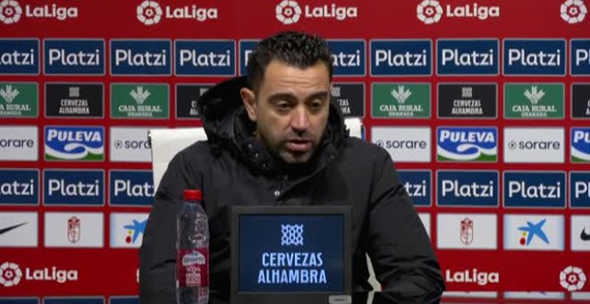 Xavi se lamenta por el empate ante el Granada: "No ha podido ser por errores nuestros"