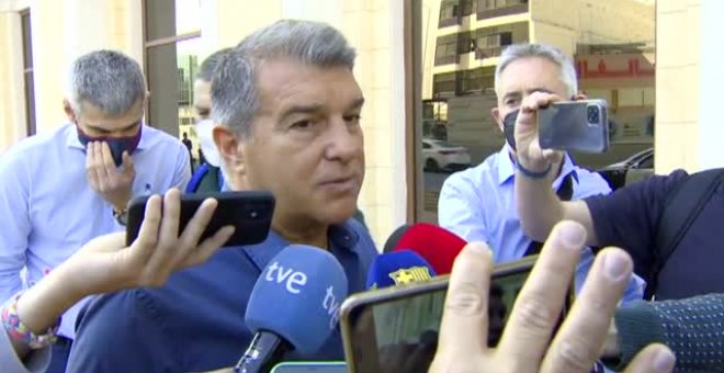 Laporta: "Nuestra baza es la juventud y las ganas de sentir el orgullo de ganar un clásico"