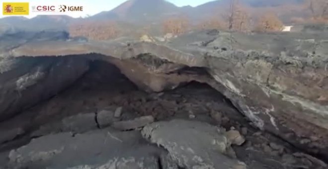 Los "estafilitos", las estalactitas creadas por las gotas de lava de La Palma