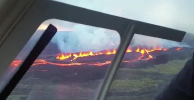 Se cumplen 7 días desde que comenzara la erupción del volcán 'Wolf'