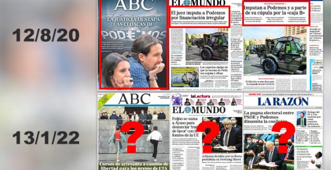Ni rastro en las portadas (una vez más) del archivo de la causa por la Caja de Solidaridad de Podemos: "Pregúntate por qué"