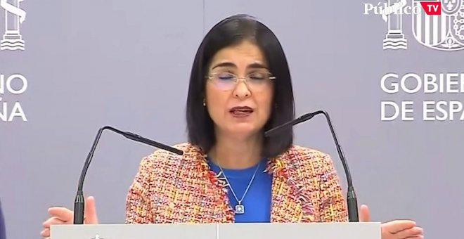 Carolina Darias, ministra de Sanidad, anuncia que los test de antígenos tendrán un precio máximo de 2,94 euros