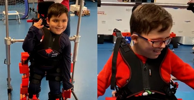 El exoesqueleto español que convierte a los niños en superhéroes: de la silla de ruedas a "caminar y jugar con sus amigos de pie"