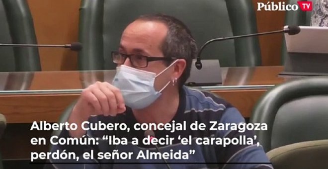 Un concejal de Zaragoza en Común llama 'carapolla' al alcalde de Madrid