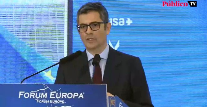 Félix Bolaños, sobre el PP: "En Europa están haciendo el ridículo"