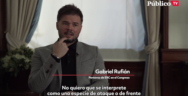 Gabriel Rufián: "Cuando rechazamos los Presupuestos en 2019, parecía que éramos Gargamel en contra de los líderes de Occidente"