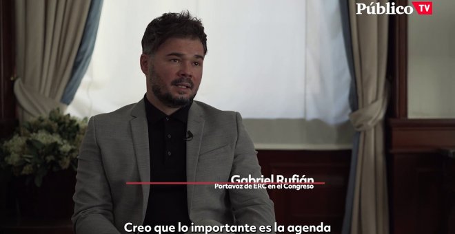 Gabriel Rufián: " Hemos demostrado firmeza a favor del diálogo porque no hay alternativa"