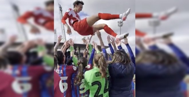 "Deportividad es esto": el Barça gana la Supercopa y lo celebra manteando a Virginia Torrecilla, que volvía a jugar tras superar un cáncer