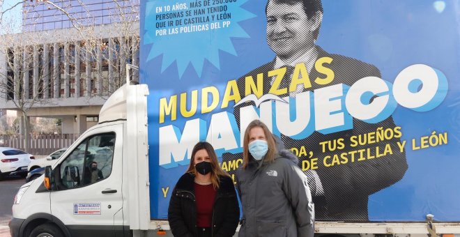 'Mudanzas Mañueco', la campaña de Unidas Podemos para visibilizar el "drama" de la despoblación en Castilla y León