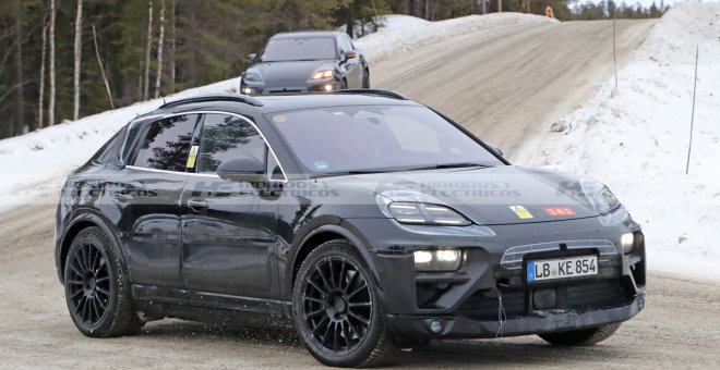 Los prototipos del Porsche Macan eléctrico, vistos desde todos los ángulos