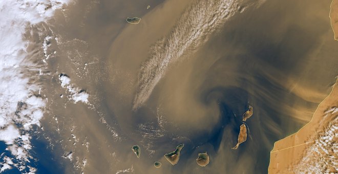 Nueva tormenta de polvo sahariana sobre las Islas Canarias