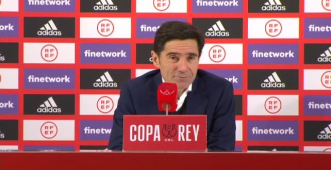 Marcelino: "Le doy las gracias a cada uno de los jugadores por hacerme disfrutar de esto"