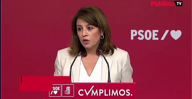 Adriana Lastra, sobre los dos diputados de UPN: "Ha habido una compra de voluntades por parte del PP"