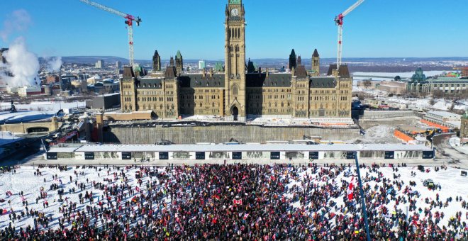 La ciudad de Ottawa declara el estado de emergencia ante las protestas de los antivacunas