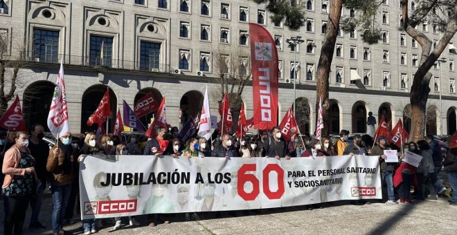 CCOO pide la jubilación a los 60 para sanitarios y sociosanitarios