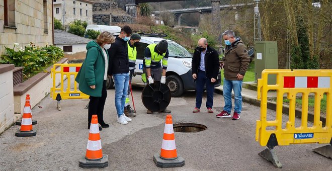 Una fuente de suministro de agua alternativa de la Autovía del Agua en Hazas