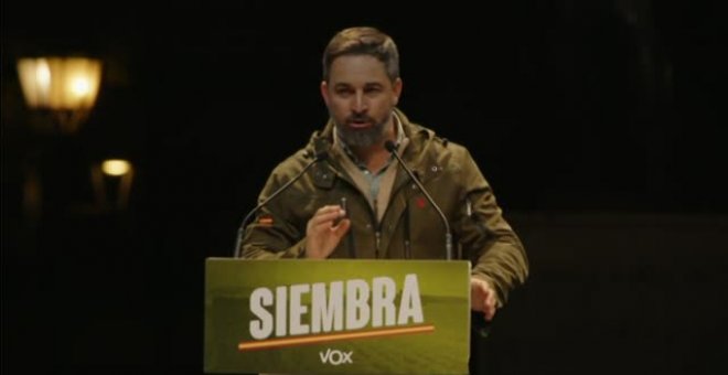 Abascal: "Nosotros si ganamos pactaremos únicamente con el Partido Popular"