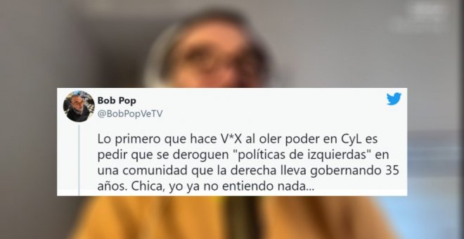 La observación de Bob Pop sobre lo primero que ha hecho Vox al "oler poder" en Castilla y León