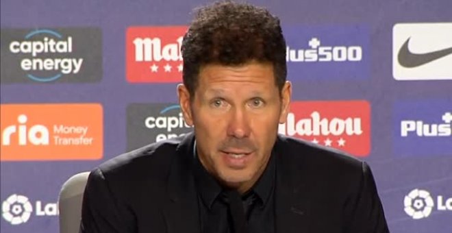 Simeone dice que es posible llegar a la Champions aunque matiza que "hay que demostrarlo con hechos"